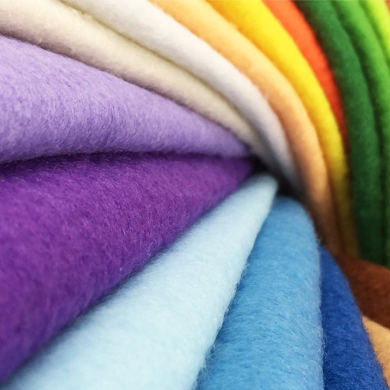 flic-flac 24pcs Thick 1.4mm Soft Felt Fabric Sheet Assorted Color Felt Pack DIY Craft Sewing Squares Nonwoven Patchwork (30 * 30cm) - Image 5